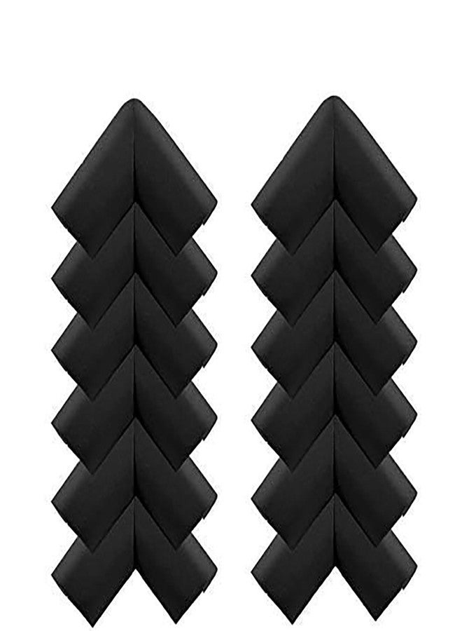 SYGA Pack of 12 Black Corner Edge Guard Protectors Suitable for Table and Desk for Baby Child Infant Kids Safety - Image 1
