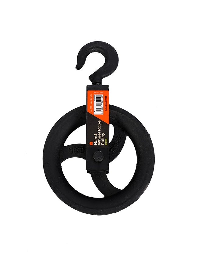 LAWAZIM - Hand Wheel Rope Pulley -100mm- Rust-Resistant Heavy-Duty Manual Pulley with Smooth Operation and High Load Capacity - Ideal for Construction, Workshop, Garage, and Warehouse Applications - Image 1
