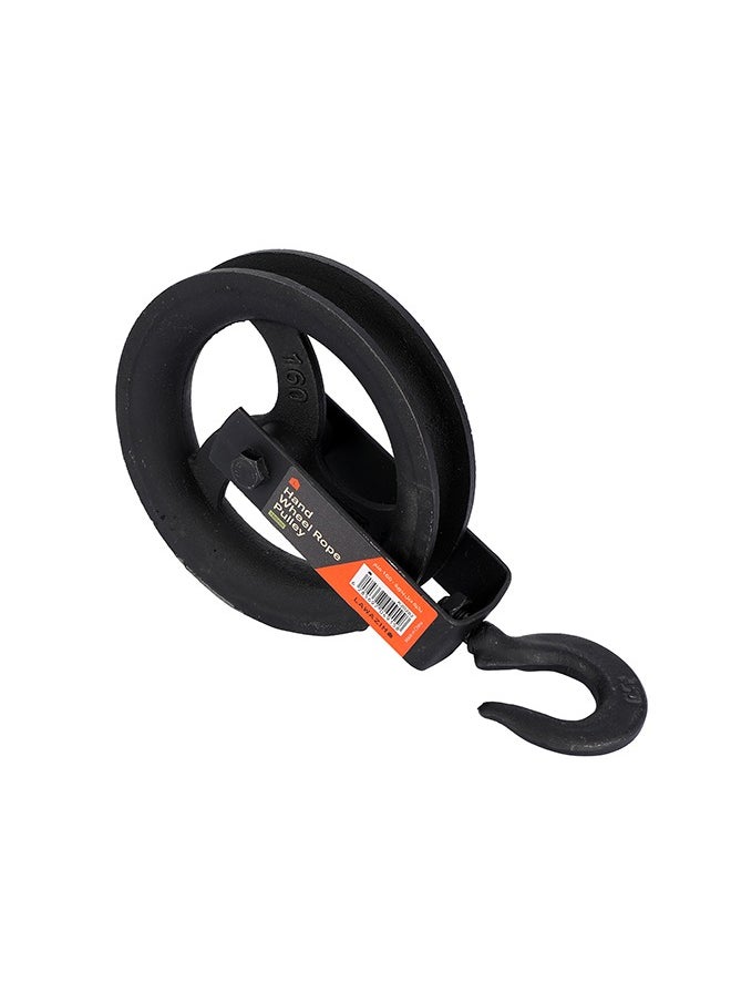 LAWAZIM - Hand Wheel Rope Pulley -100mm- Rust-Resistant Heavy-Duty Manual Pulley with Smooth Operation and High Load Capacity - Ideal for Construction, Workshop, Garage, and Warehouse Applications - Image 1