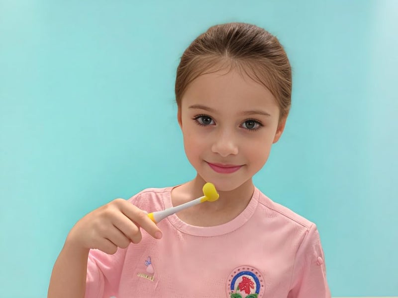 FOREVIVE 2 Pack 3 Sided Toddler Toothbrush, Dupont Soft Bristle Kids Toothbrush for Autism & Sensitive Gums, Complete Tooth & Gum Care (Blue+Yellow) - Image 2