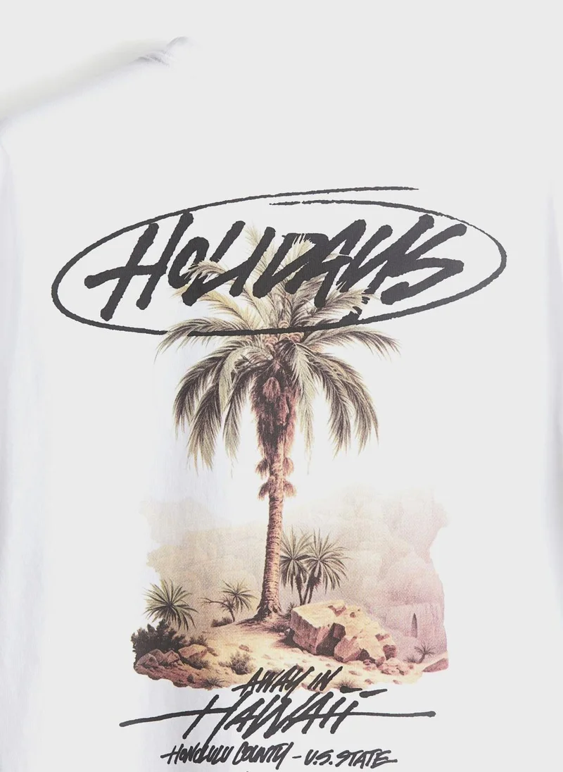 H&M Relaxed Fit Cotton T-Shirt