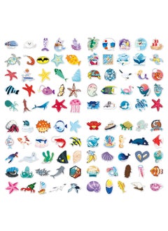 Generic 100 Pcs Ocean Animal Stickers Waterproof Vinyl Sea Life Sticker Pack for Laptop Phone Bike Car Cool and Trendy Decal for Kids Teens Girls Adults  - Image 2