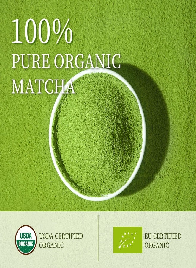 Chaism Ceremonial Grade Matcha Green Tea Powder - Premium First Harvest USDA Organic Gluten-Free Vegan, 100% Pure Unsweetened No Additives, 1.06oz Tin - Image 2