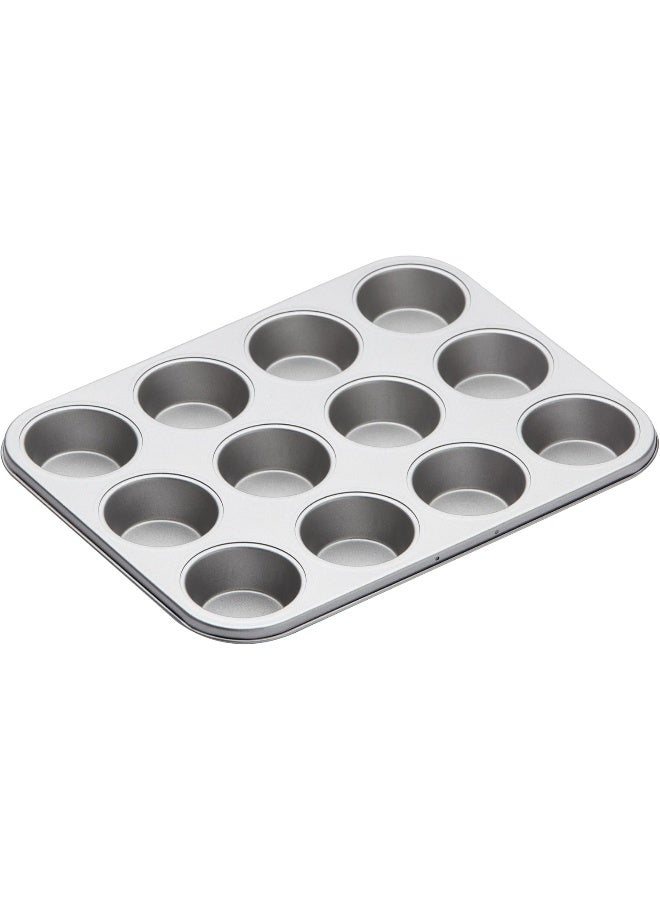 KitchenCraft Non-Stick Twelve Hole Bake Pan 35X30Cm, Card Insert - Image 1