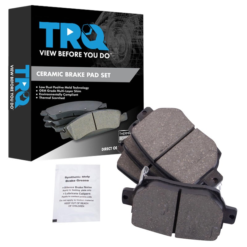 TRQ Rear Brake Pads Ceramic Compatible with 20182022 Tesla 3