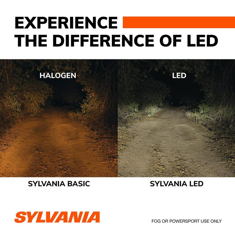 SYLVANIA H11 LED - Fog Lights For Cars and Trucks - Headlight Bulbs for Off Road Powersports - 6000k Cool White LED Light - Long-Lasting Bulbs - No Polarity - DIY Upgrade - Image 5