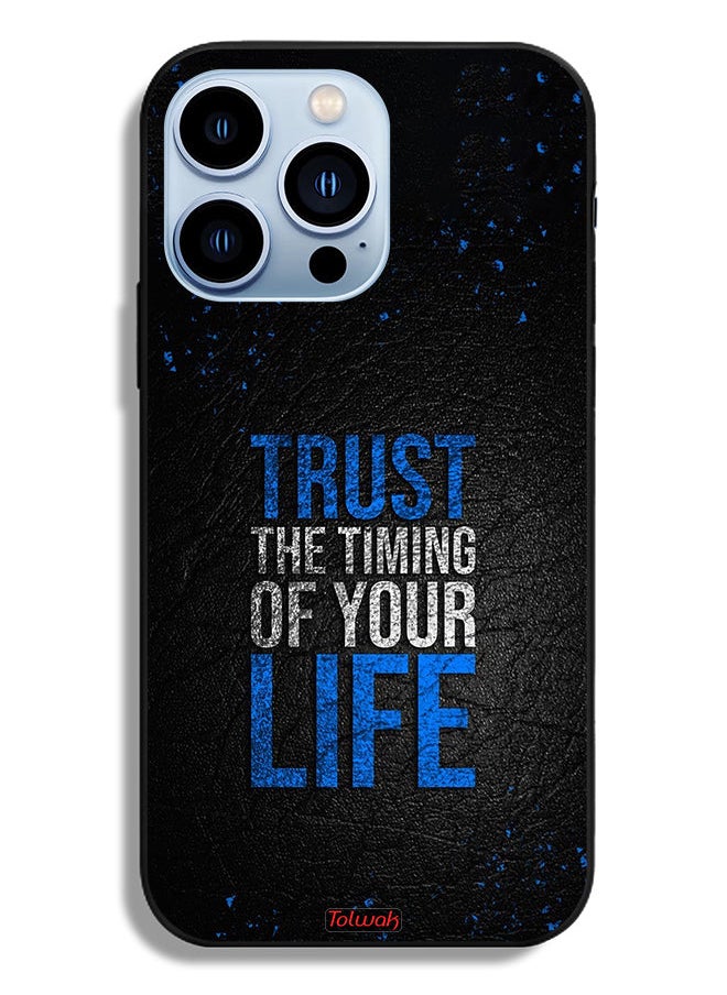 Tolwak - Apple iPhone 13 Pro Protective Case Trust The Timing Of Your Life - Image 1