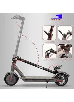 Flash Foldable Pro Electric Scooter,Solid Tire, Watrerproof Digital Display With large wheel disc brake- EM-1603-B; L=108 cm x W=43.3 cm x H= 112 cm  - Image 2