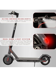 Flash Foldable Pro Electric Scooter,Solid Tire, Watrerproof Digital Display With large wheel disc brake- EM-1603-B; L=108 cm x W=43.3 cm x H= 112 cm  - Image 3