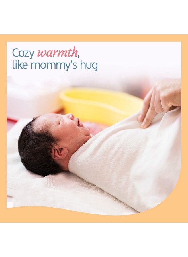 Luvlap 100% Cotton Muslin Baby Swaddle Set Plain Muslin Squares Swaddle Wrap For New Born Baby Size 70Cm X 70Cm 0 18 Month+ Pack Of 6 (Plain White) - Image 3