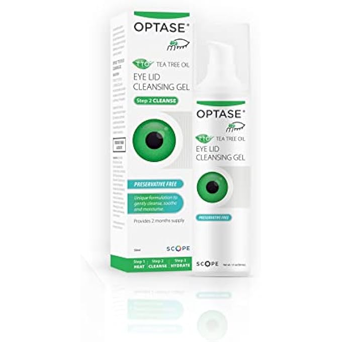 Optase Tea Tree Oil Eyelid Cleansing Gel for Daily Eyelid Hygiene Suitable for Dry Eye, Blepharitis & Styes - Preservative Free - 50ml - Image 2