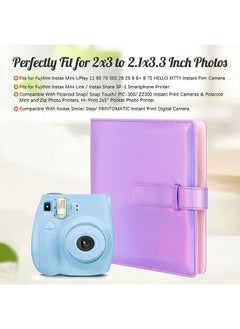 O Ozone ألبوم صور بولارويد 256 جيبًا لكاميرا Fujifilm Instax Mini 11 90 70 9 8+ 8 LiPlay الفورية، كاميرا Polaroid Snap SnapTouch PIC-300 Z2300 الفورية - أرجواني  - Image 5