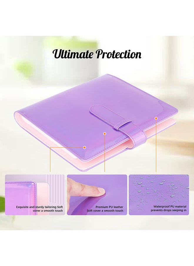 O Ozone 256 Pockets Polaroid Book Photo Albumfor Fujifilm Instax Mini 11 90 70 9 8+ 8 LiPlay Instant Camera, Polaroid Snap SnapTouch PIC-300 Z2300 Instant Camera - Purple  - Image 3