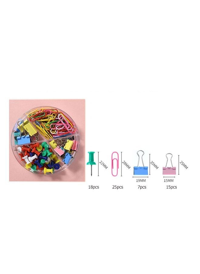 Generic - 4-in-1 Office Set With Paperclips, Pins and Ticket Holders - Image 1