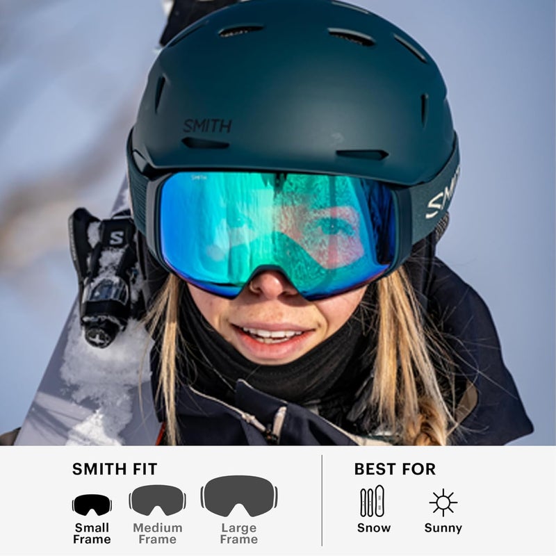 SMITH Rally Snow Goggles Adult Ski Snowboarding Goggles with CarbonicX Lens Ventilation AntiFog Performance 100 UV Protection for Men Women Alpine Ice Ignitor Mirror - Image 5