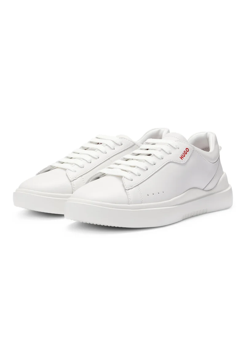 HUGO Cupsole trainers in leather with logo details