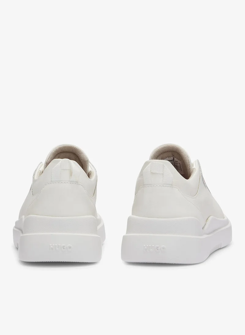HUGO Cupsole trainers in leather with logo details