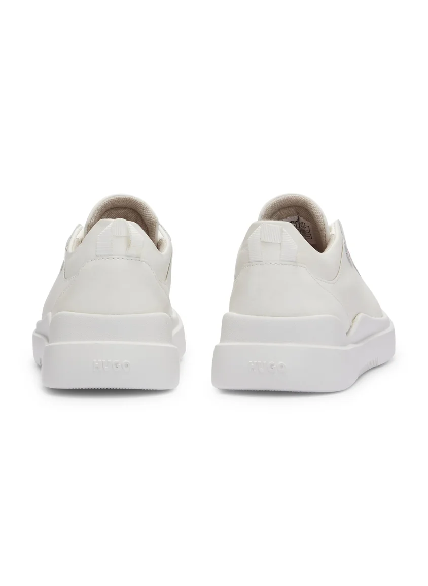 HUGO Cupsole lace-up trainers with leather uppers