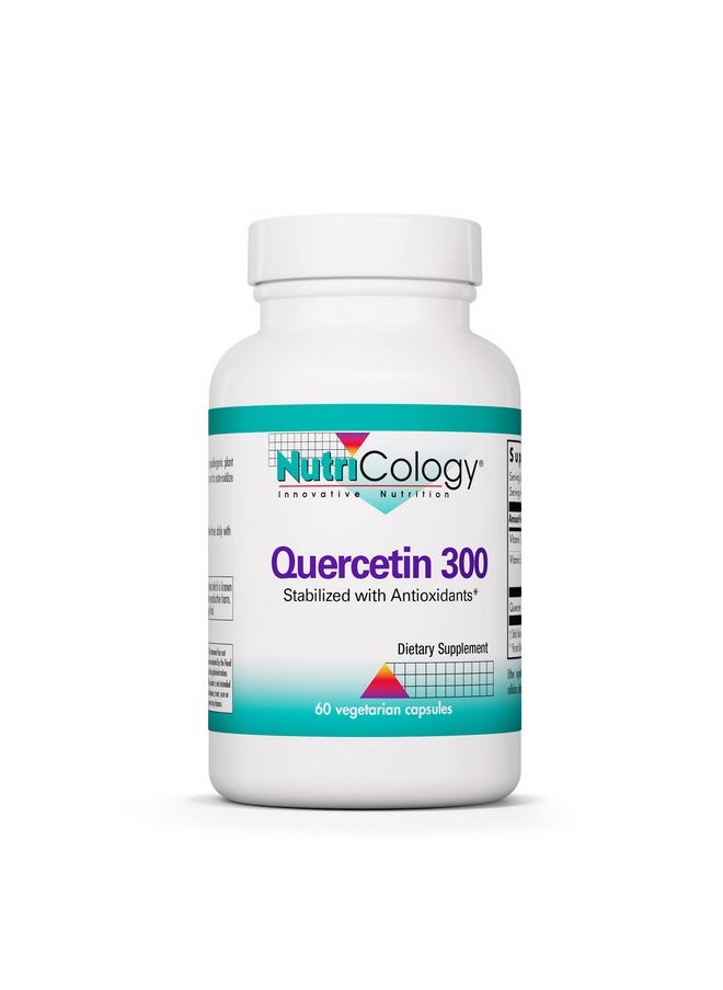 Nutricology Quercetin 300 Bioflavonoid Mast Cell Immune Support 60 Vegetarian Capsules  - Image 2