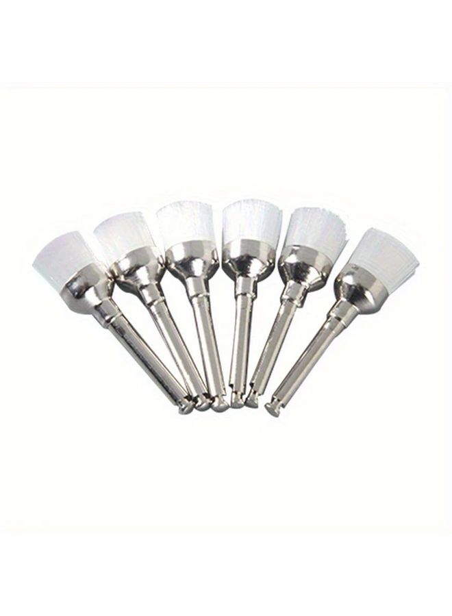 20pcs White Dental Polishing Brushes Nylon Flat Latch Type RA Disposable Single Use - Image 3