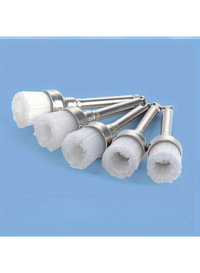 20pcs White Dental Polishing Brushes Nylon Flat Latch Type RA Disposable Single Use - Image 4