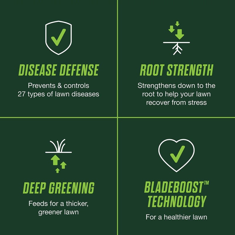 Scotts Turf Builder Healthy Plus Lawn Food, 2-in-1 Fungicide and Fertilizer, Helps Grass Withstand Summer Stress, 4,000 sq. ft., 13.70 lbs. - Image 3