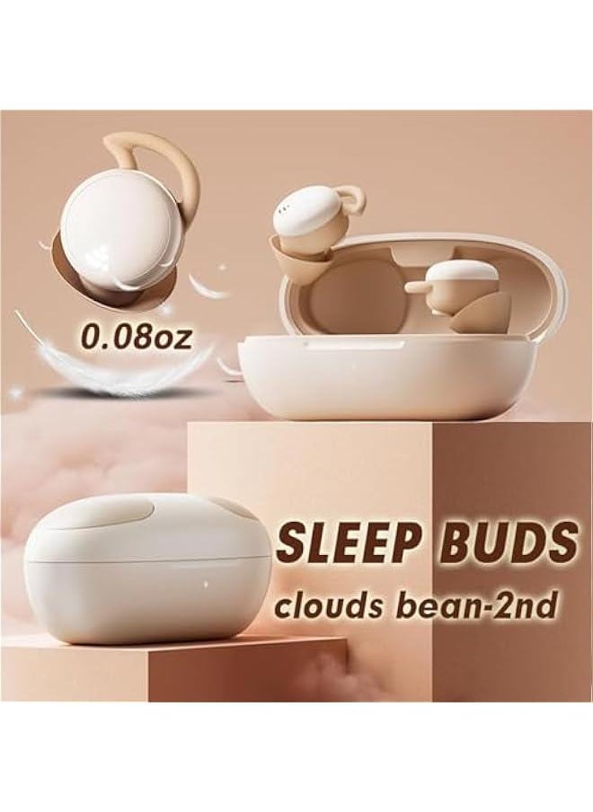 Generic - “Cloud Bean II” Sleep Earbuds for Side Sleepers, Noise Cancelling Headphones for Sleeping on Side, Invisible Wireless Bluetooth Hidden Earbuds for Work Smallest Tiny Mini Micro Ear Buds- Purple - Image 1