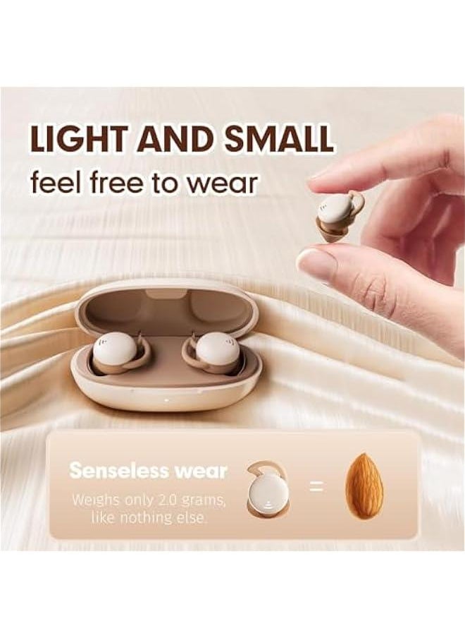 Generic - “Cloud Bean II” Sleep Earbuds for Side Sleepers, Noise Cancelling Headphones for Sleeping on Side, Invisible Wireless Bluetooth Hidden Earbuds for Work Smallest Tiny Mini Micro Ear Buds- Purple - Image 1