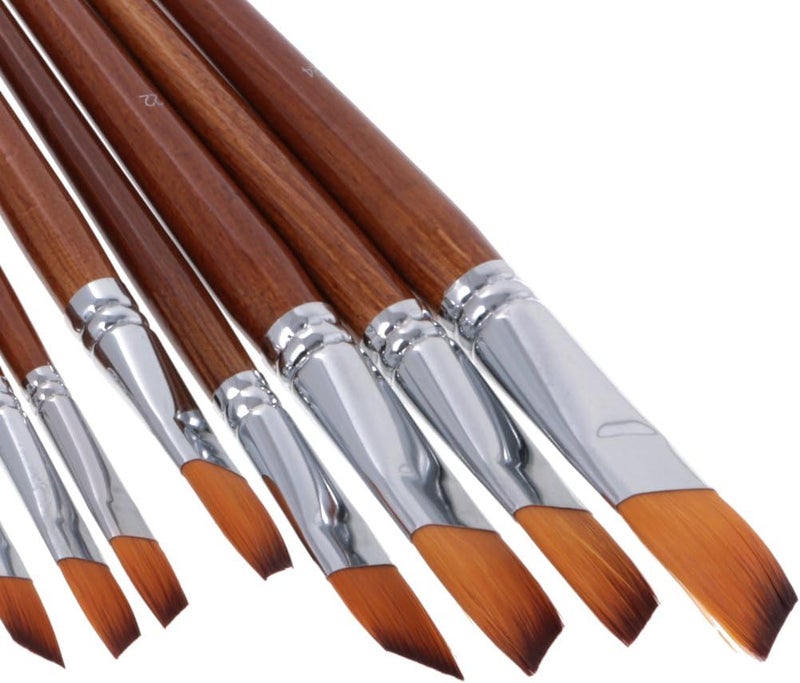 klarako 13pcs Artist Paint Brush Brushes Set Small/Large Thin/Thick Professional Quality  Angle Shader - Image 2