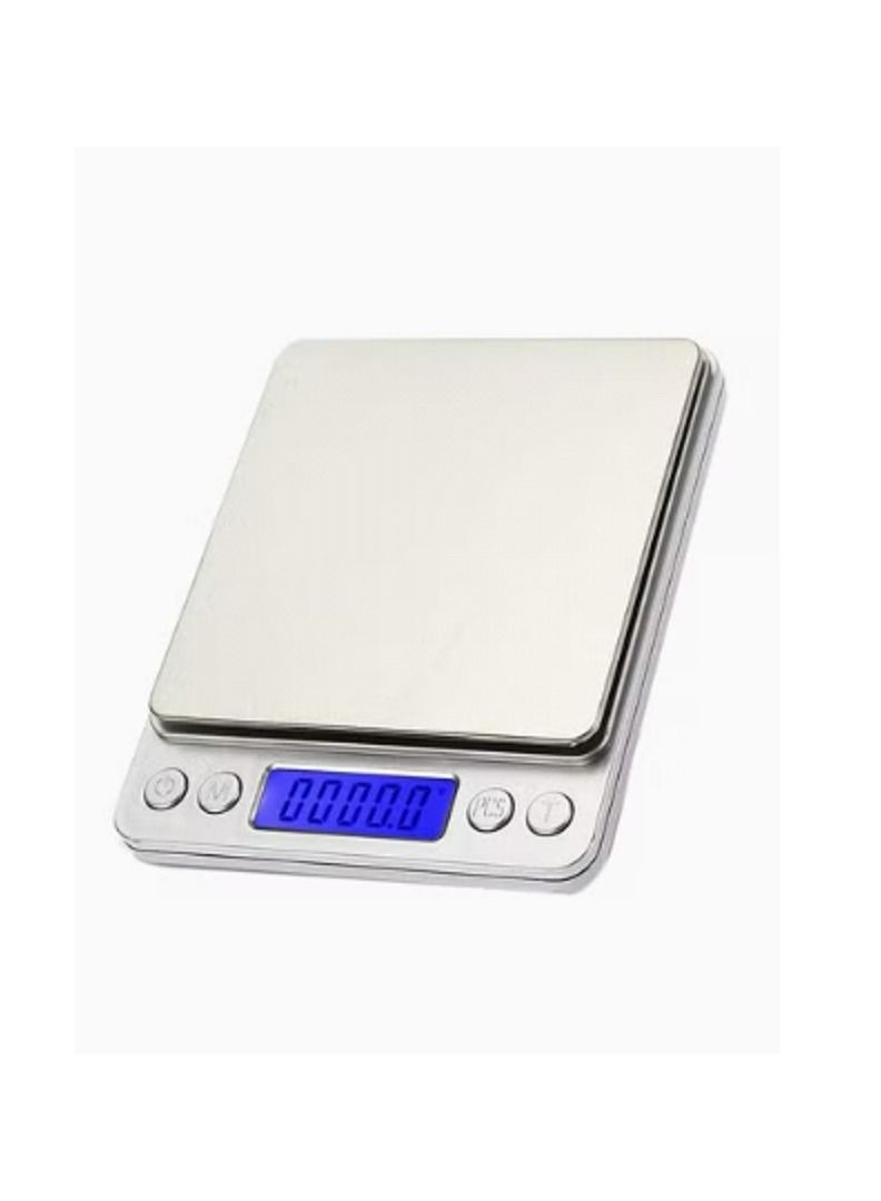 Toshionics Electronic Mini Kitchen Weight Scale Silver 15x15.9x4.1centimeter - Image 1