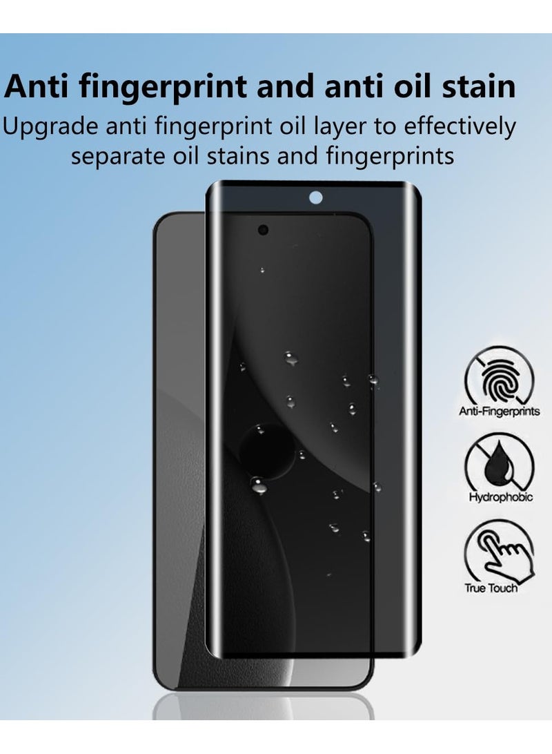 عام واقي شاشة الخصوصية لـ Xiaomi 15 Ultra، بصلابة 9H مقاوم للخدوش وبصمات الأصابع وحماية من التجسس، زجاج مقوى عالي الجودة. - Image 4
