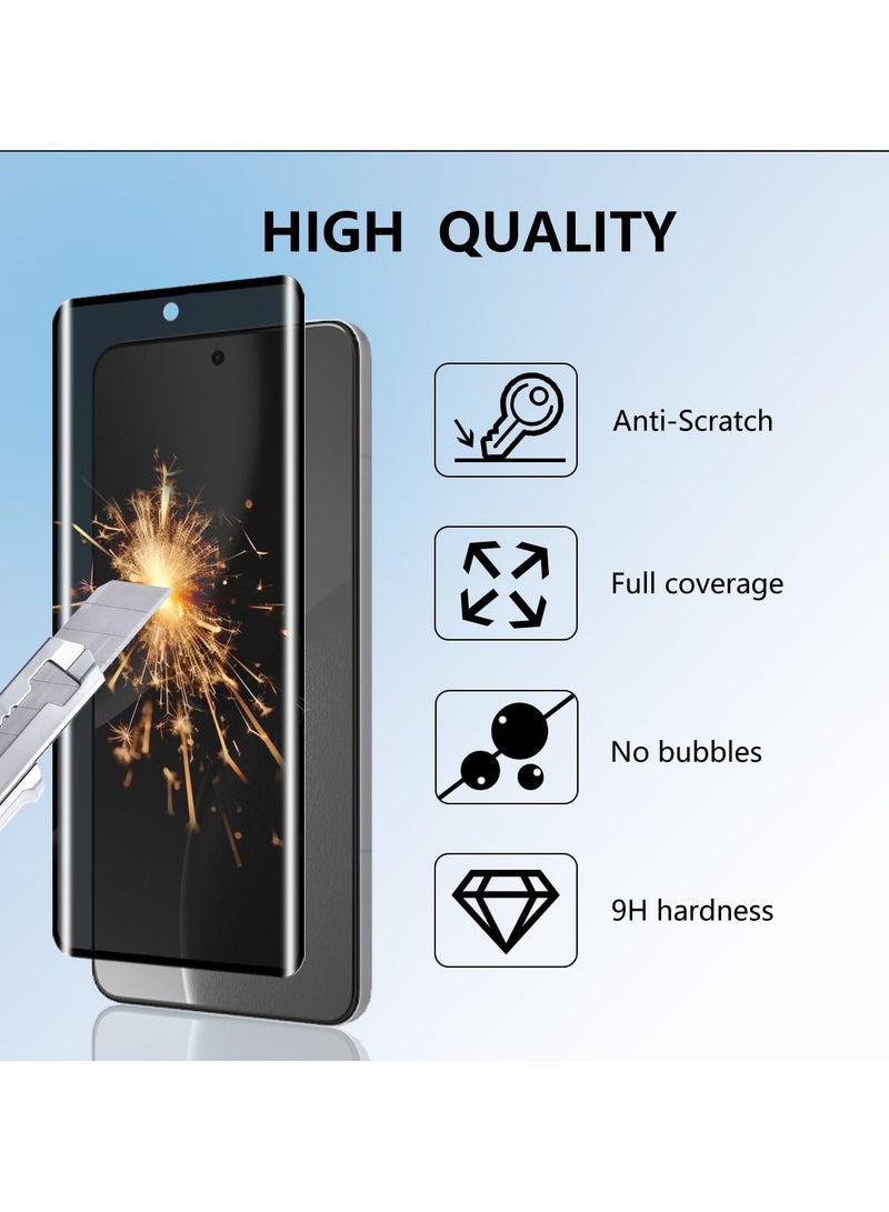 عام واقي شاشة الخصوصية لـ Xiaomi 15 Ultra، بصلابة 9H مقاوم للخدوش وبصمات الأصابع وحماية من التجسس، زجاج مقوى عالي الجودة. - Image 3