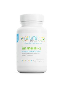 Davinci Little Immuni-z - Kids Zinc Lozenge to Support Immune Health, Throat Tissue, Brain Health and Development, Sleep and Focus - with Zinc Citrate and More - Lemon Flavor - 60 Lozenges  - Image 1