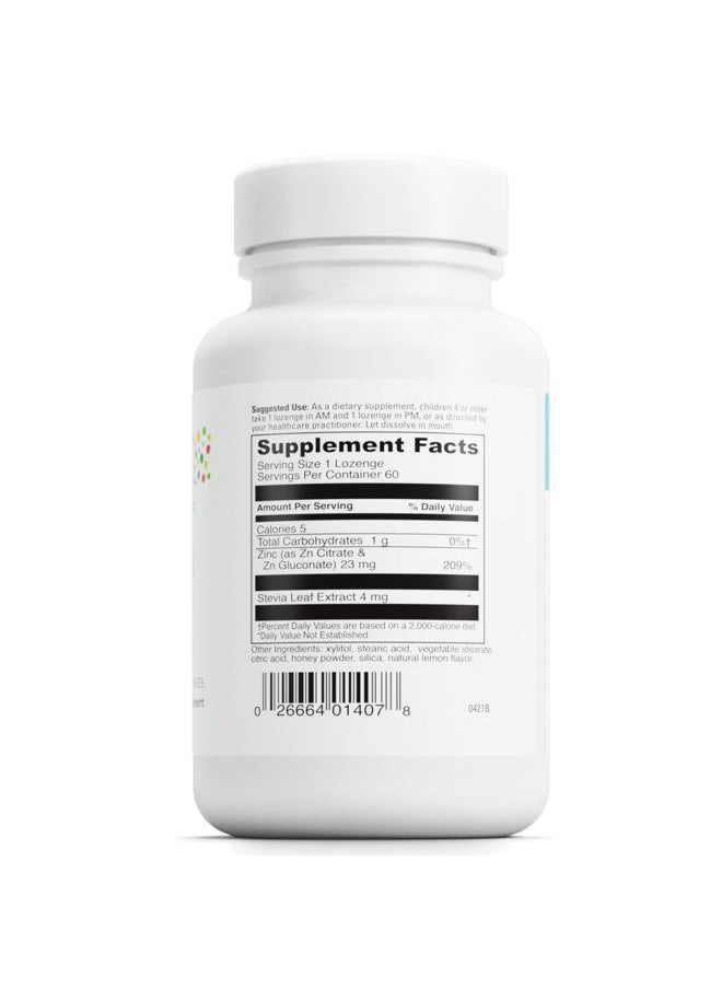 Davinci Little Immuni-z - Kids Zinc Lozenge to Support Immune Health, Throat Tissue, Brain Health and Development, Sleep and Focus - with Zinc Citrate and More - Lemon Flavor - 60 Lozenges  - Image 2