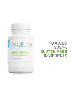 Davinci Little Immuni-z - Kids Zinc Lozenge to Support Immune Health, Throat Tissue, Brain Health and Development, Sleep and Focus - with Zinc Citrate and More - Lemon Flavor - 60 Lozenges  - Image 5