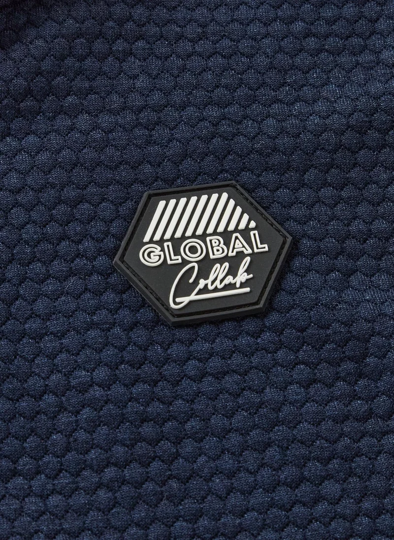 Matalan Boys Navy Popcorn Hoodie & Jogging Bottom Set