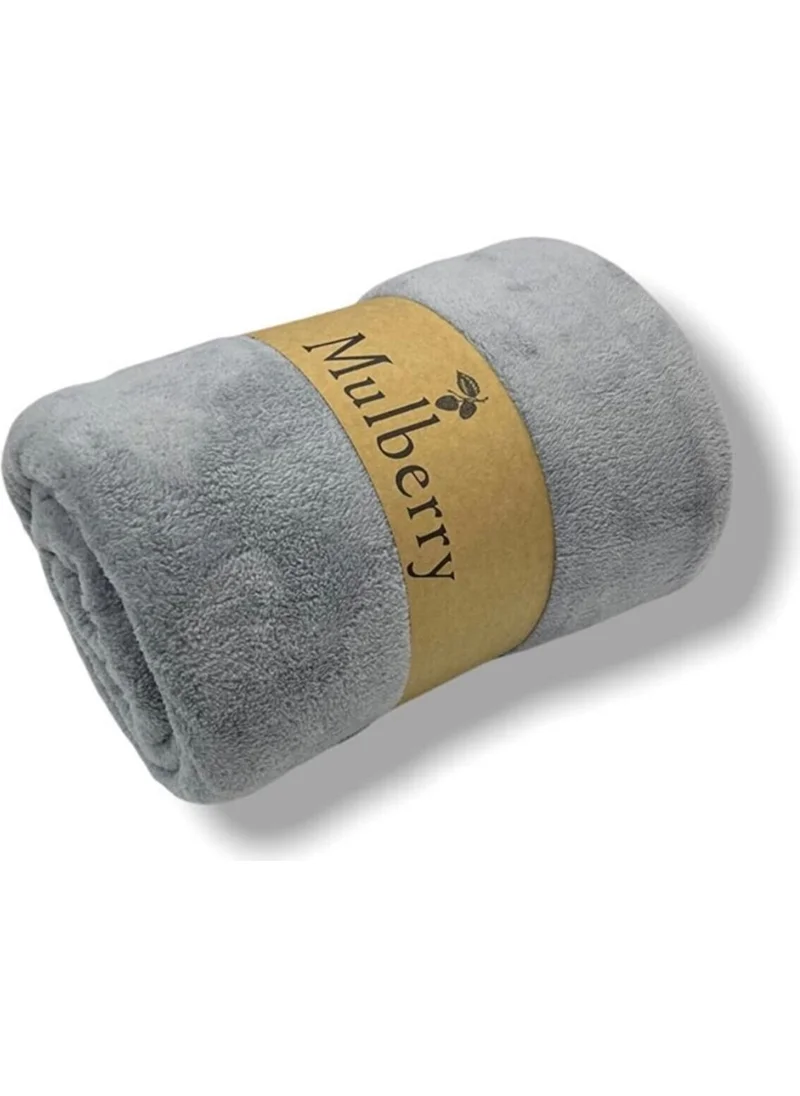 Mulberry Wellsoft Blanket, TV Blanket, Plush, Polar Blanket, Double 220 x 230 cm - Gray