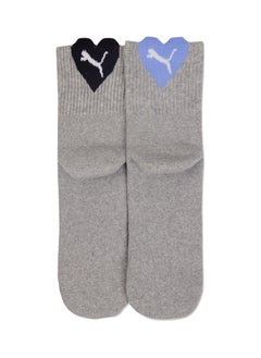 Heart Womens Short Socks 2 Pack