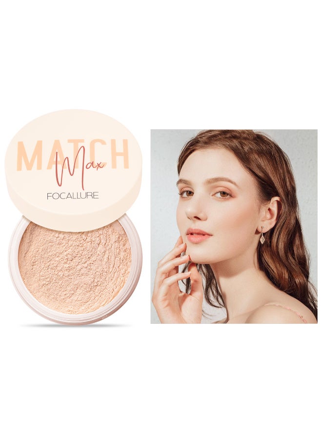 FOCALLURE MatchMax Baking &Setting Powder,Oil Control #3  Natural Beige - Image 2