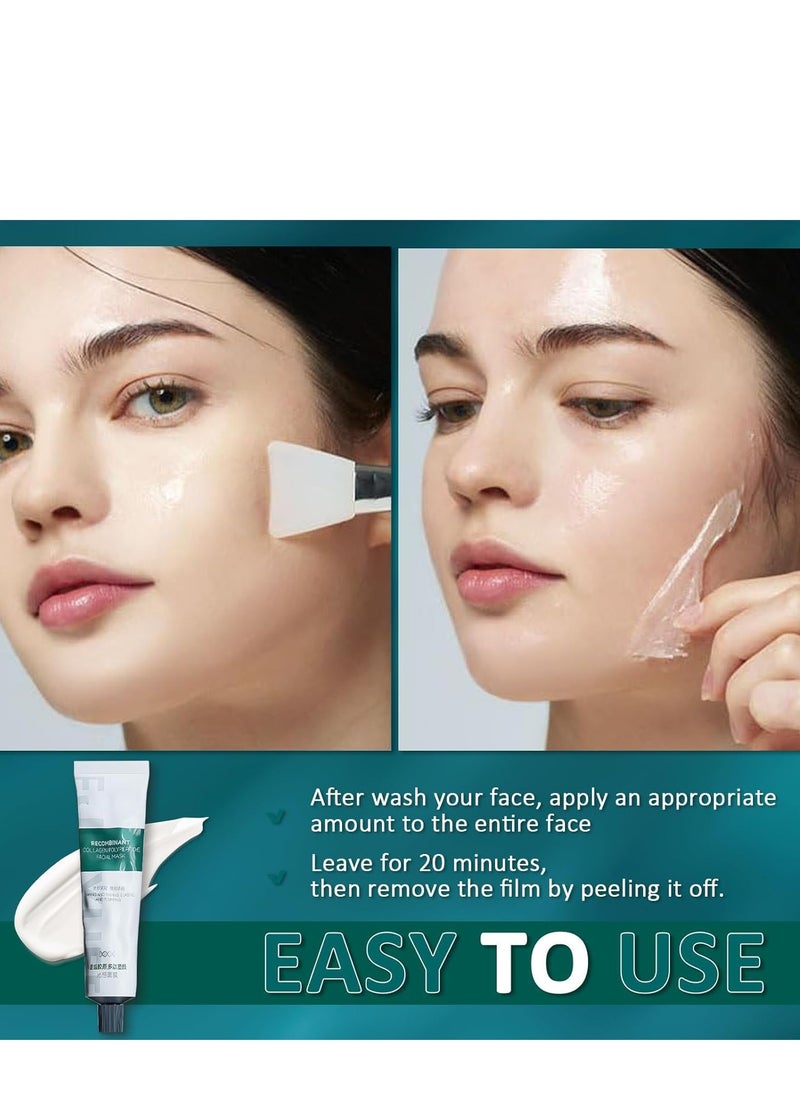Collagen Reverse Volume Peel-Off Face Masks, Deep Anti-Wrinkle Lifting Mask for Skin Tightening, Korean Skincare Collagen Facial Mask for Beauty Treatment 75g