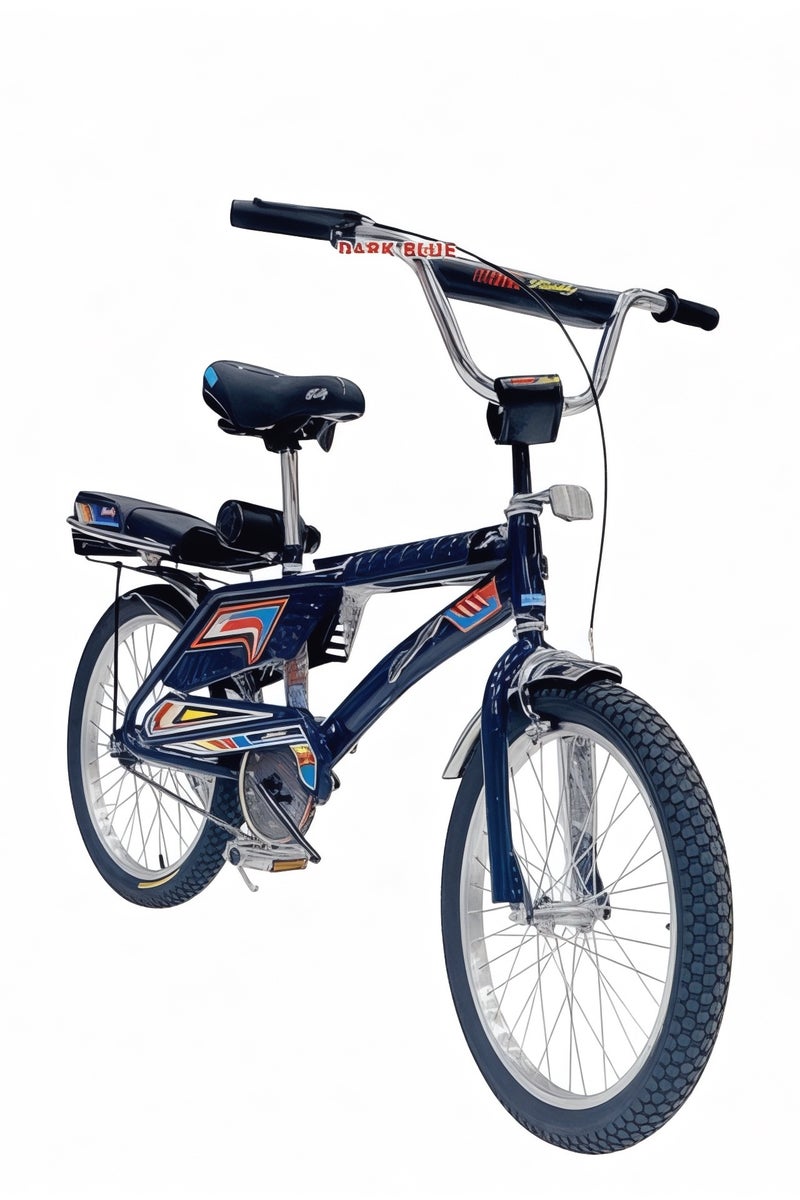 Rambo Bicycle 20 Inch with Air Tire, Original Adjustable with Double Seat - Dark Blue - Image 1