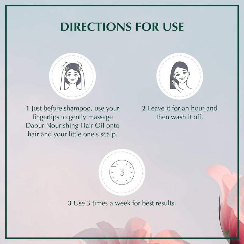 Dabur Amla Hair Oil - Natural Formula for Kids' Long, Strong, and Healthy Hair - Enriched with Olive and Almond - 200 ML Pack of 1 - Image 5