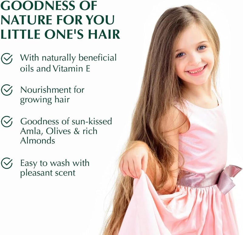 Dabur Amla Hair Oil - Natural Formula for Kids' Long, Strong, and Healthy Hair - Enriched with Olive and Almond - 200 ML Pack of 1 - Image 4