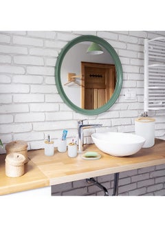 MOMENT Bamboo Wooden Bathroom Accessories Set, 6 Pcs Set Toilet Brush, Soap Dispenser, Waste Bin, Toothbrush Holder, Soap Dish Cup Set Can Be Used Repeatedly Black  - Image 2