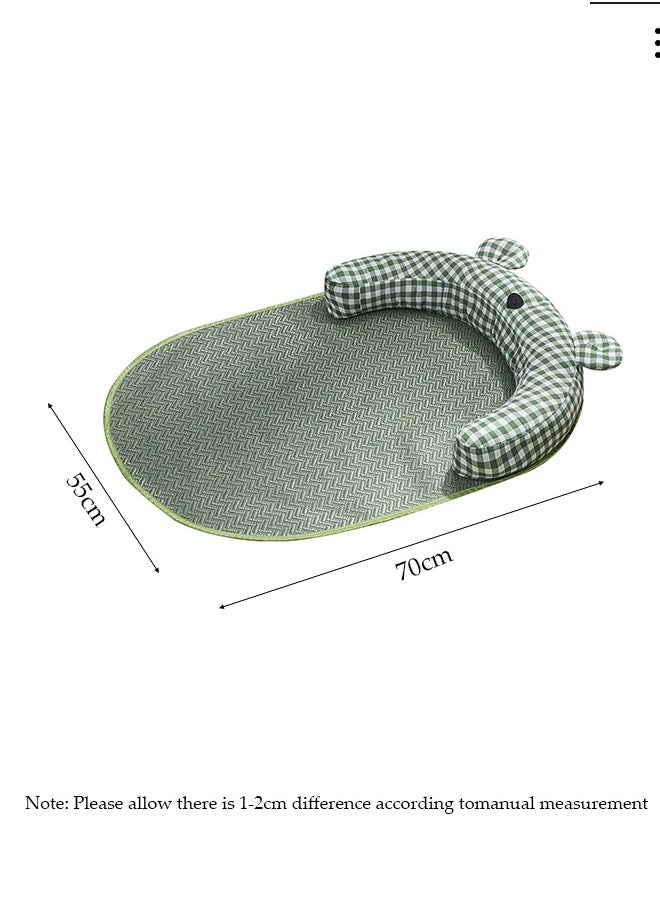 DUNISO Pet Cooling Mat,Summer Cat Cooling Bed With Pillow,70x55cm Washable Dog Cooling Pad, Non-Toxic Foldable Pet Cooling Pad for Medium, Small Breed Dogs Cats, Summer Pet Ice Pad Bed for Indoor Outdoor  - Image 5