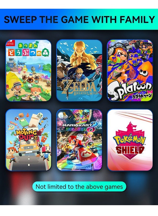 وحدة تحكم لاسلكية NS لاستبدال وحدات تحكم Nintendo Switch L/R متوافقة مع عصا تحكم Nintendo Switch/Lite/OLED مع حزام يد للاستيقاظ/لقطة الشاشة/الاهتزاز المزدوج/وظيفة التحكم في الحركة - Image 5