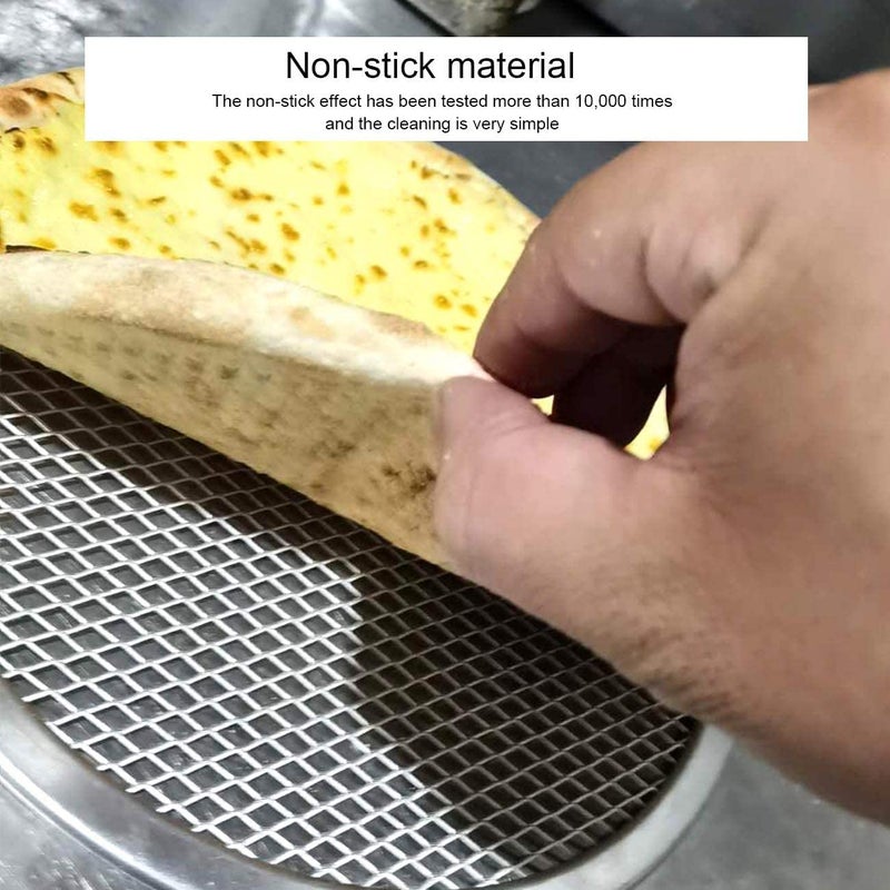 PAUL SONS Hospitality Aluminum Seamless Pizza Screen Non Stick Mesh Baking Tray Kitchen Tool for Oven BBQ 13Inch Pack of 2Pc - Image 2