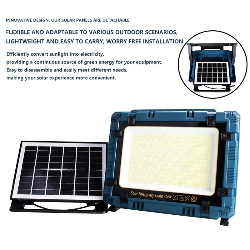 BLURISM Security Light Outdoor LED Solar Split Wall Lamp Ultra Bright Outdoor Light Motion Sensor USB Rechargeable Portable Emergency Solar LED Floodlight - Image 3