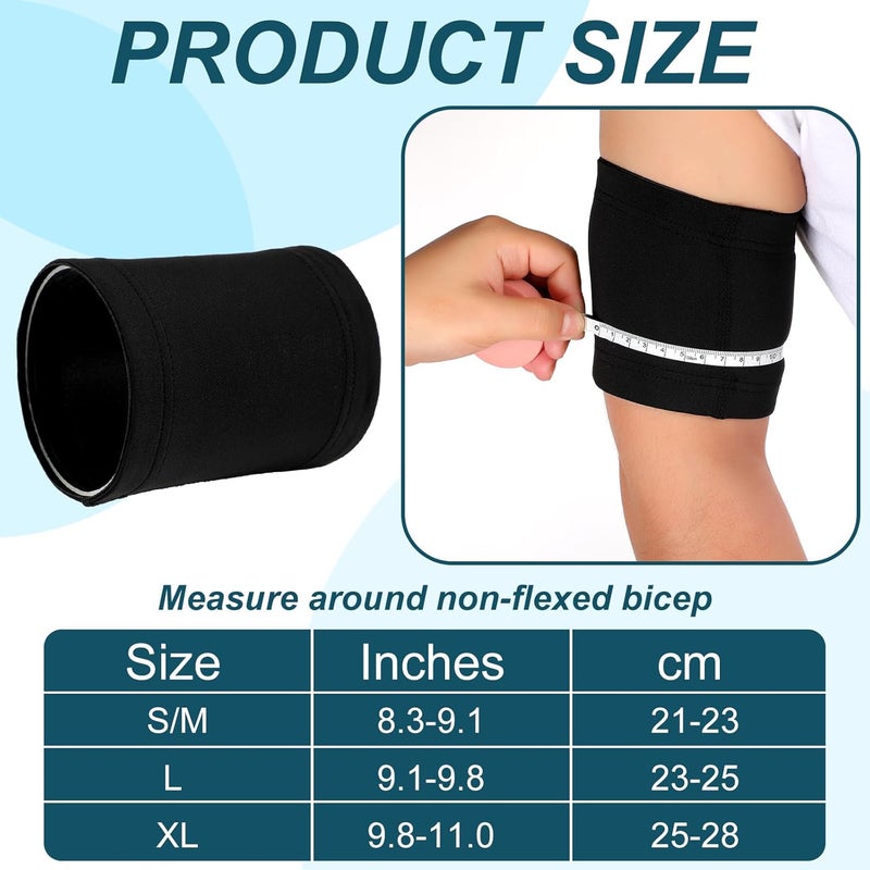 Sosation 4 Pcs Diabetes Arm Band Diabetes Sensor Cover Washable Reusable Diabetic Sensor Armband Sleeve for Diabetic Supplies Sports SmallMedium - Image 2