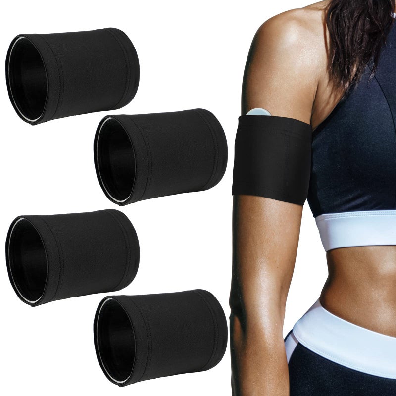 Sosation 4 Pcs Diabetes Arm Band Diabetes Sensor Cover Washable Reusable Diabetic Sensor Armband Sleeve for Diabetic Supplies Sports SmallMedium - Image 1